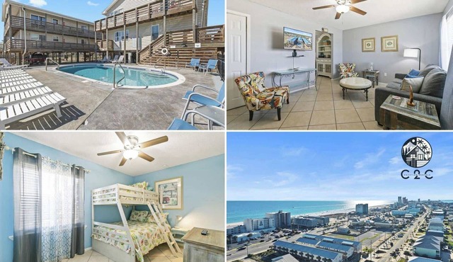 2BR Condo w Pool, Beach Access and Walk to Hangout