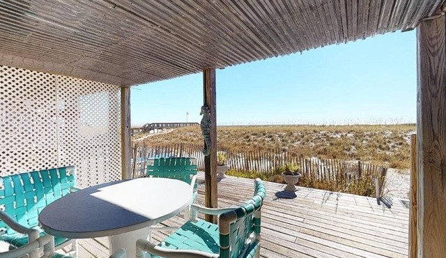 Gone to the Beach Gulf Front Studio Apartment