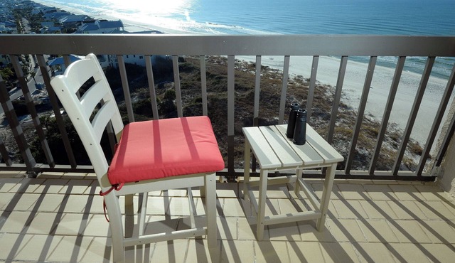 Gulf- AND Lake-front balconies at beach resort