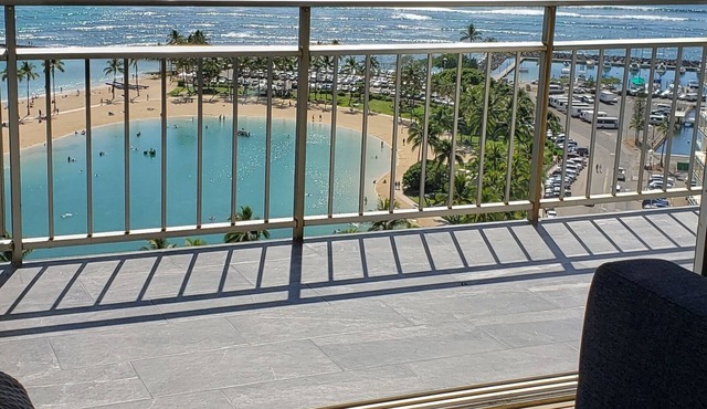 Ilikai 30-Day Rental Direct Lagoon, Firework, and Ocean Views