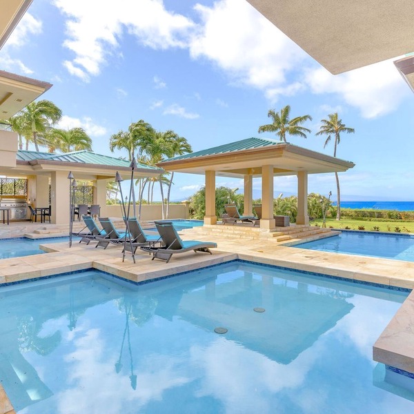Maui's Ultimate Luxury Estate: 11K+ Sq Ft Kaanapali Beachfront Paradise, TV-Featured, Lavish Pool & Spa, Sleeps 22!