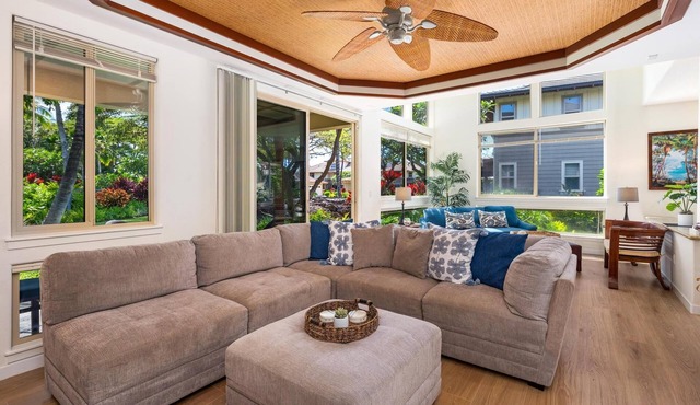Mauna Lani Beach Club Pass included! Palm Villas B4