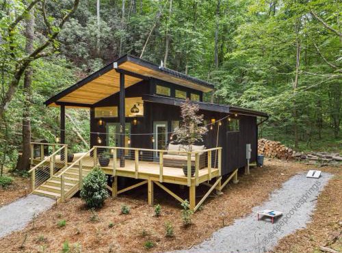 Mountain Retreat in Dahlonega - Timber and Stone - Private Property - 2 Family Cabins - Entire 13 Acres - Close to Wineries - Mountain Views