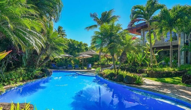 Poipu Bay Getaway - Poipu House - Saltwater pool, hot tub, AC!, Walk to Beach and Hyatt!