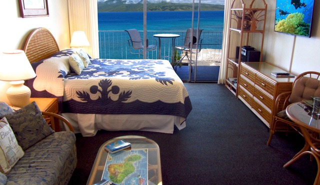 The Best Ocean View Studio Condo at the Royal Kahana Oceanfront Resort